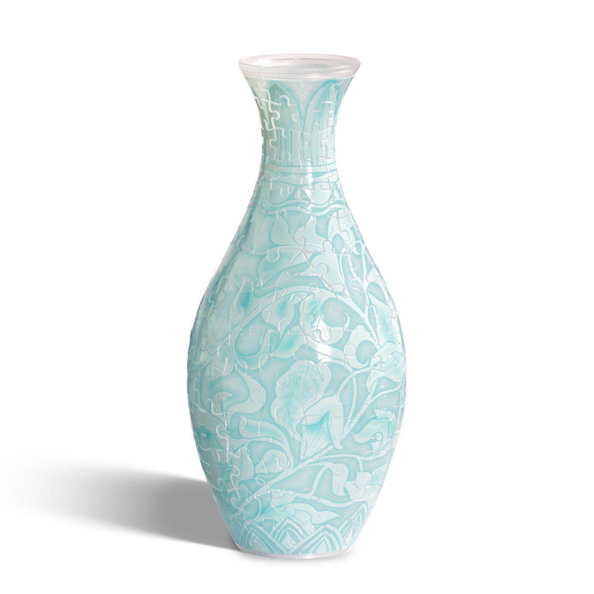 ROBOTIME Puzzle Vase Summer Blossoms Emerald Garden VAS002 3D wooden puzzle model, product front view on neutral background