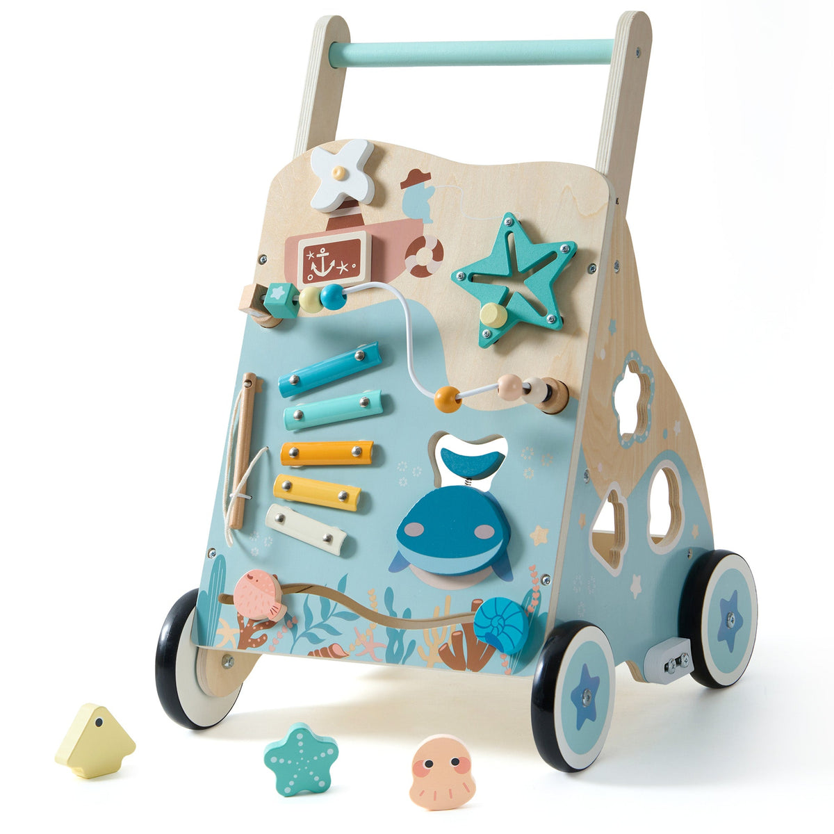 Robud baby push walker, main product photo on white background