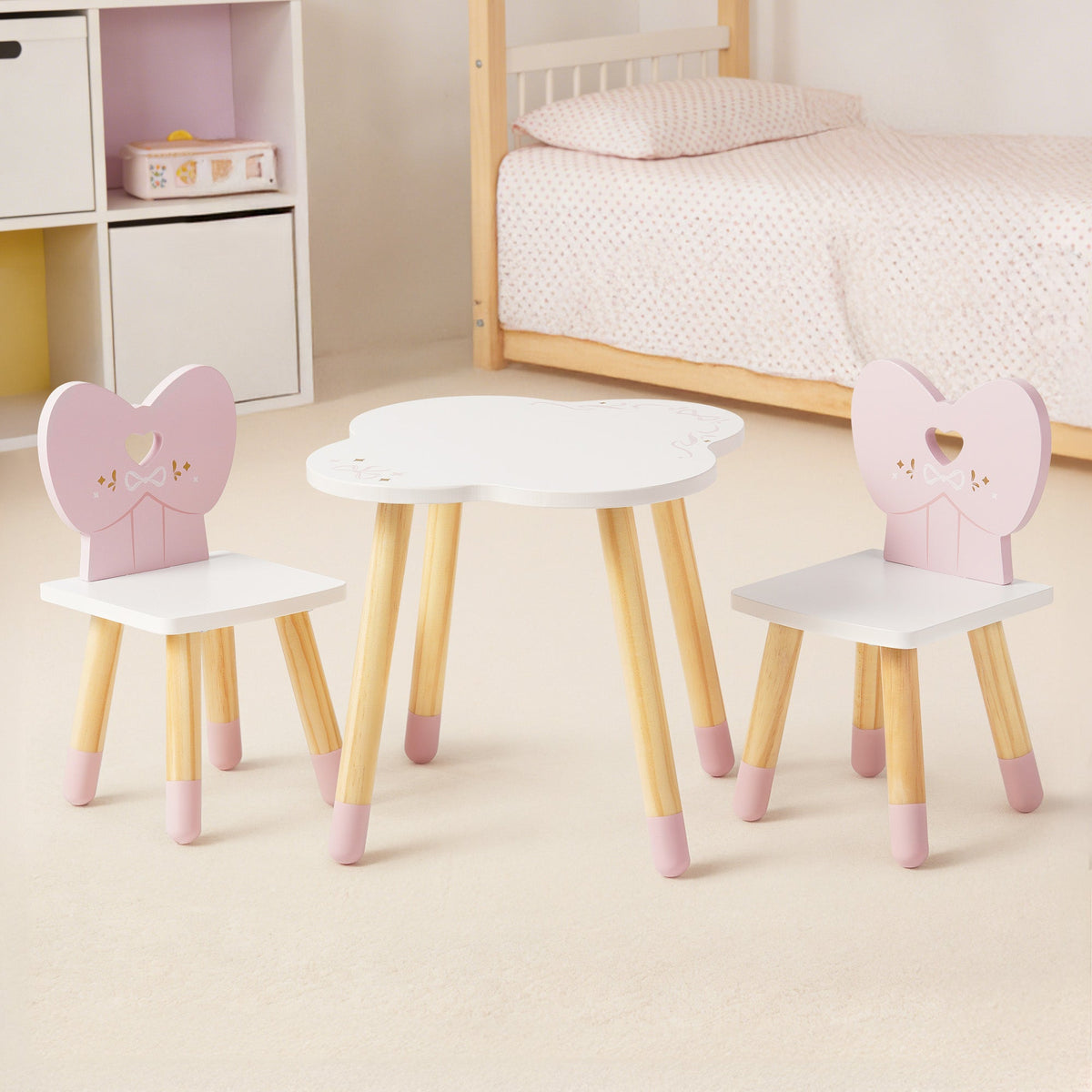 ROBUD 18 Inch Dolls Table Chairs Set main product photo