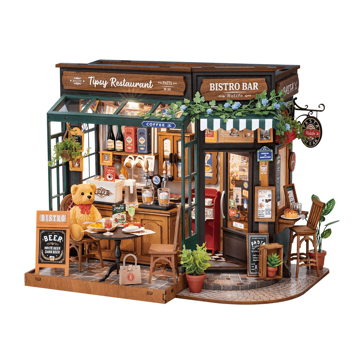 Rolife Tipsy Restaurant DIY Miniature House DG167 main product photo