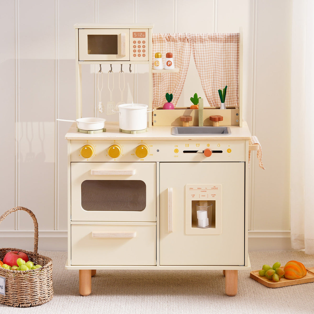ROBUD Wooden Pretend Play Kitchen Set for Kids main product photo
