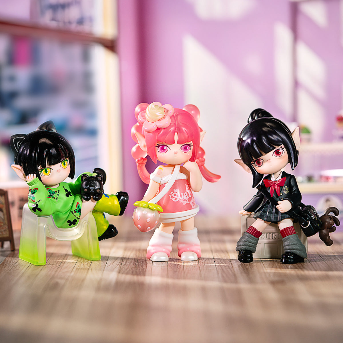 Rolife Suri's Colorful Girls Surprise Figure Dolls SKXX, collectible surprise figure dolls, in-use demonstration