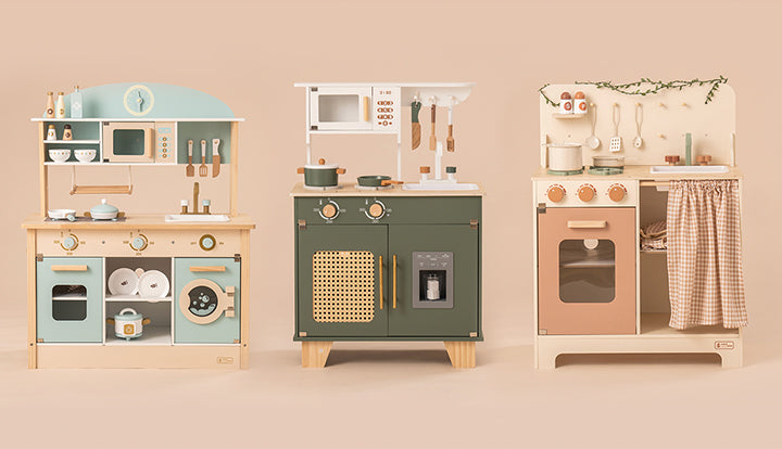 Robotime pastel miniature room modules with kitchen, living area, balcony and bedroom