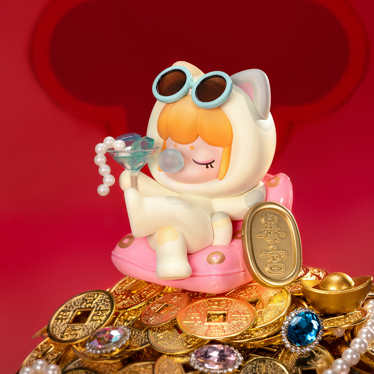 Rolife Nanci's Best Wishes Series Surprise Figure Dolls ZSXX collectible figure, top-down view of layout and arrangement
