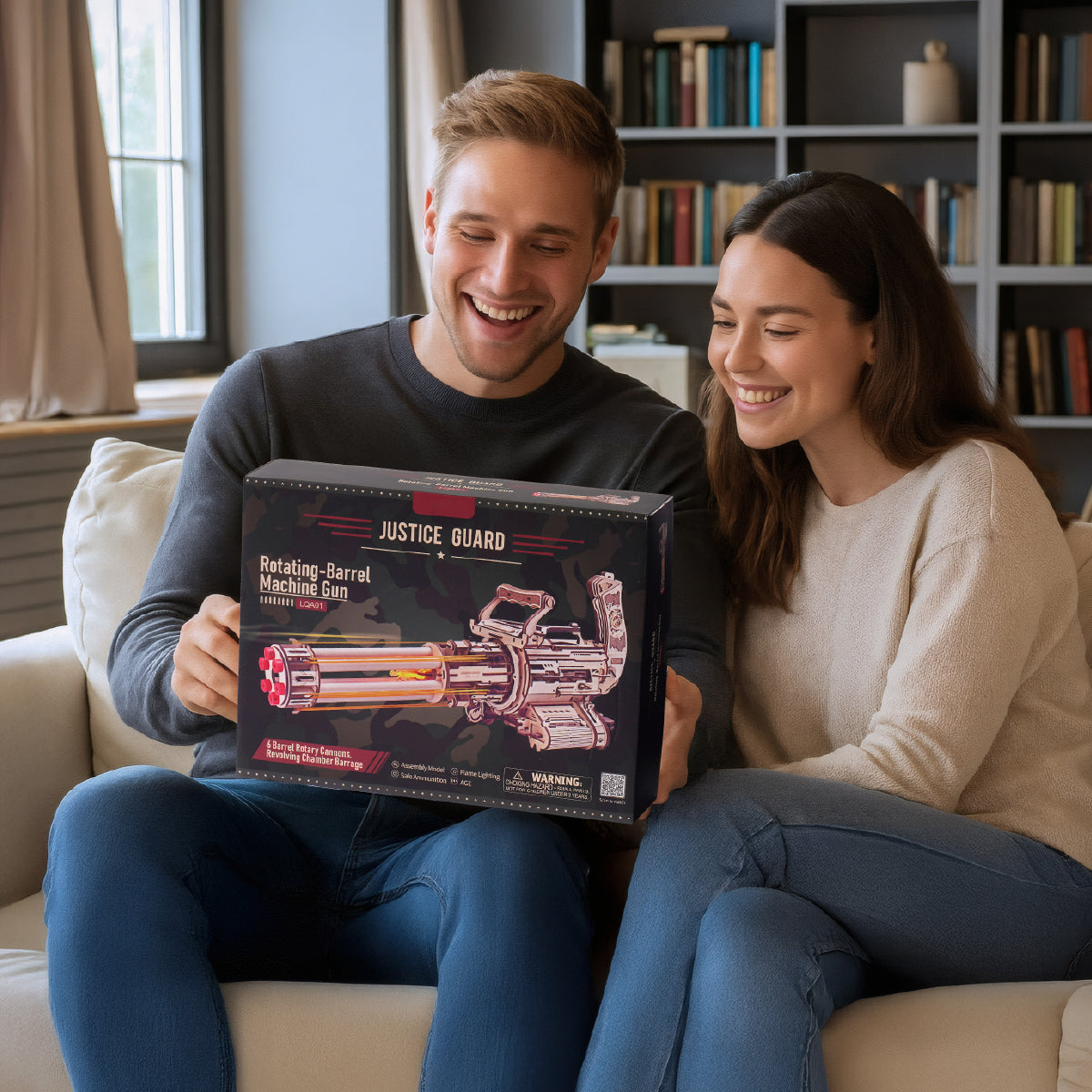 Robotime gift guide for him category banner featuring mechanical wooden puzzle kits and ROKR model builds