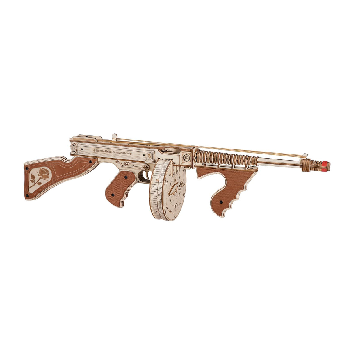 ROKR Gun Bundle + DIY gift bundle, product detail view: LQ901 wooden rifle and LQB01 wooden pistol DIY toy gun models LQB0...