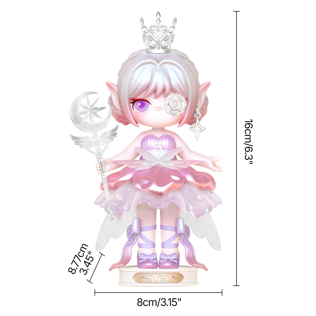 Rolife Suri's Magic Princess Limited Figure S011 collectible figure, top-down view of layout and arrangement