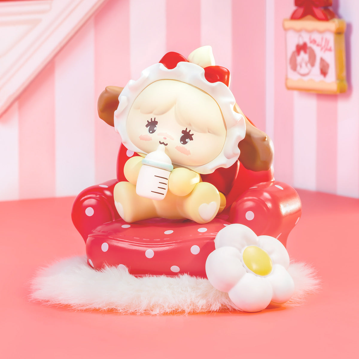 Rolife Mikko Babies' Little World Surprise Figure Doll MAXX collectible figure, styled lifestyle scene with model assembled
