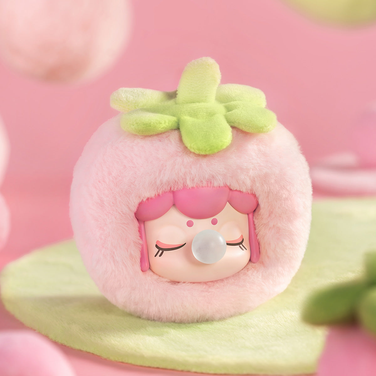 Rolife Nanci's Fruit Mood Surprise Plush Pendant MNCXX collectible figure, top-down view of layout and arrangement