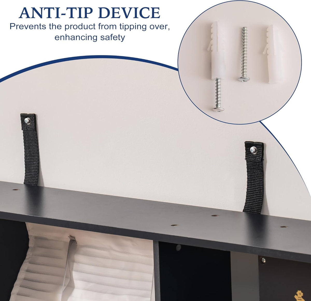 Robud wooden play kitchen black, in-use scene