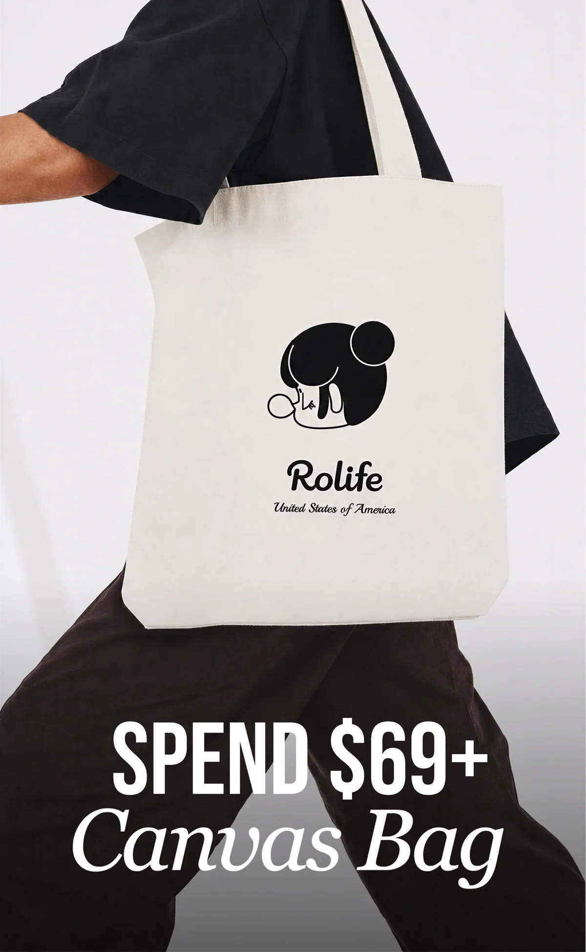 Rolife-Jubiläumsgeschenk im Store: Stofftasche