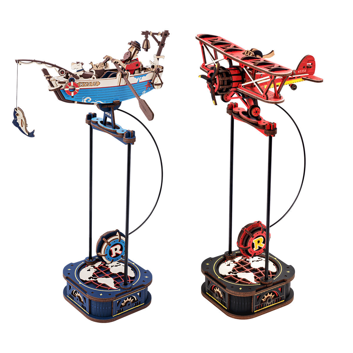ROKR 3D wooden puzzle kit MCD01, in-use scene
