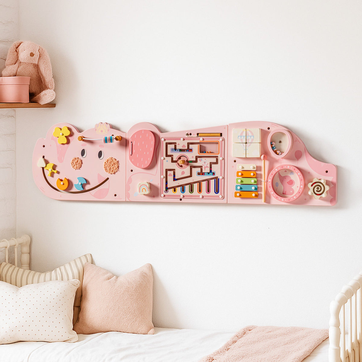 ROBUD Wooden Cream Elephant Busy Board, view 12