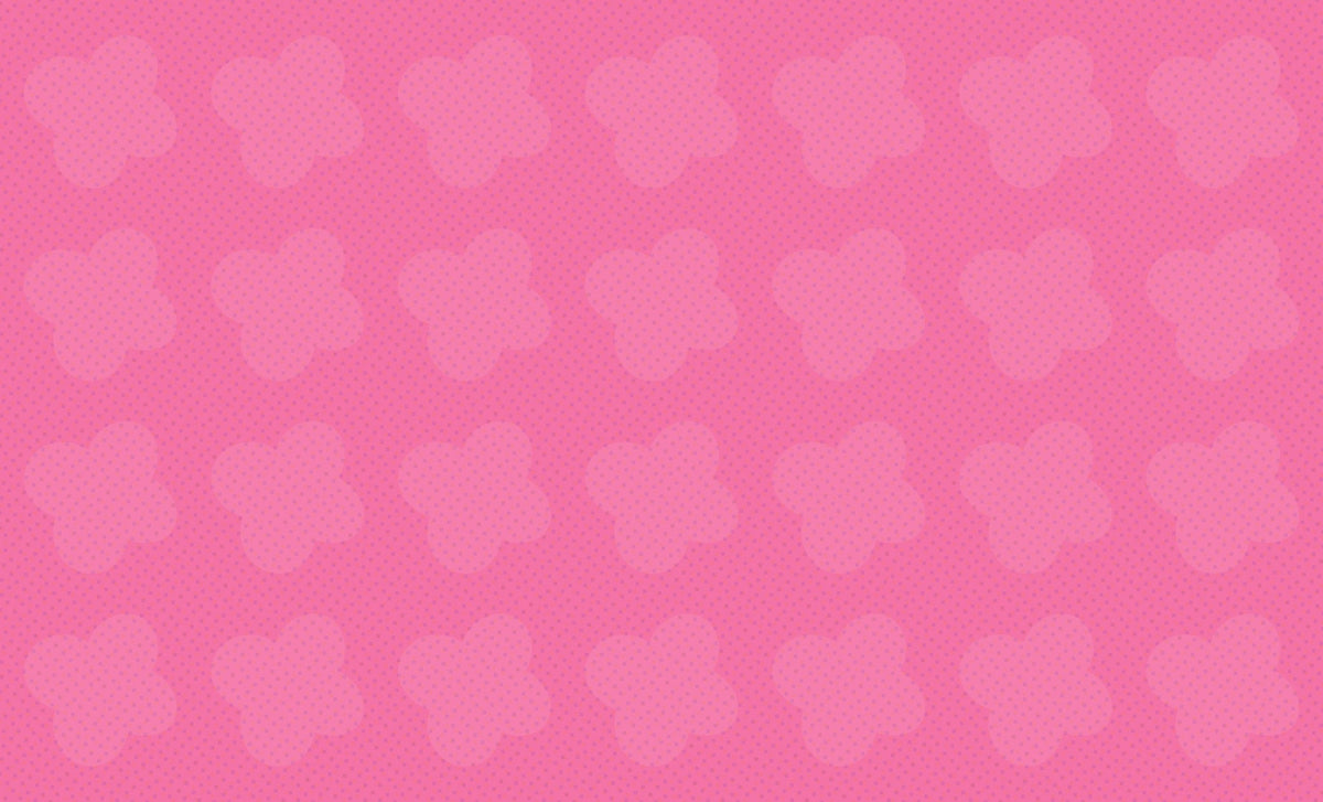 Soft pink background with repeating faint heart motif pattern in a slightly deeper rose shade.