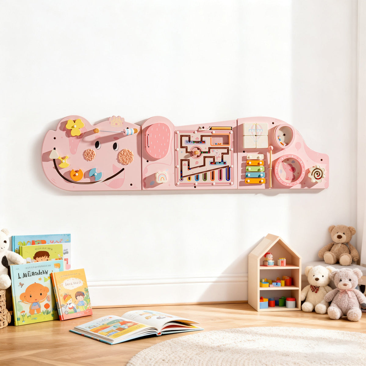 ROBUD Wooden Cream Elephant Busy Board, view 13