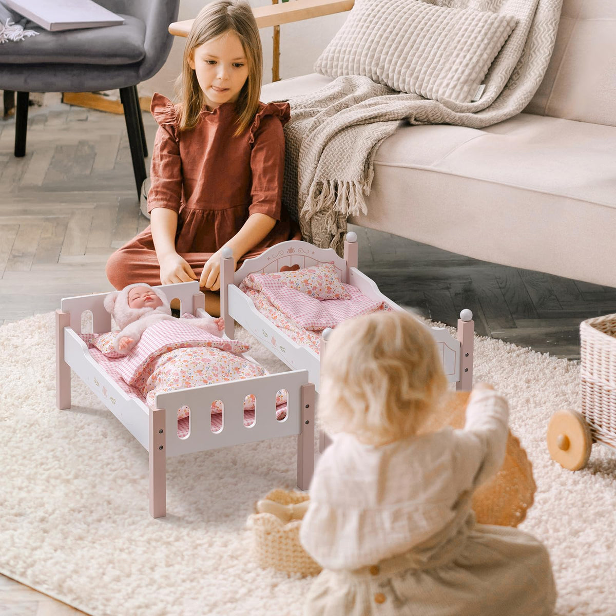 Robud baby doll pink, angled view showing front and side