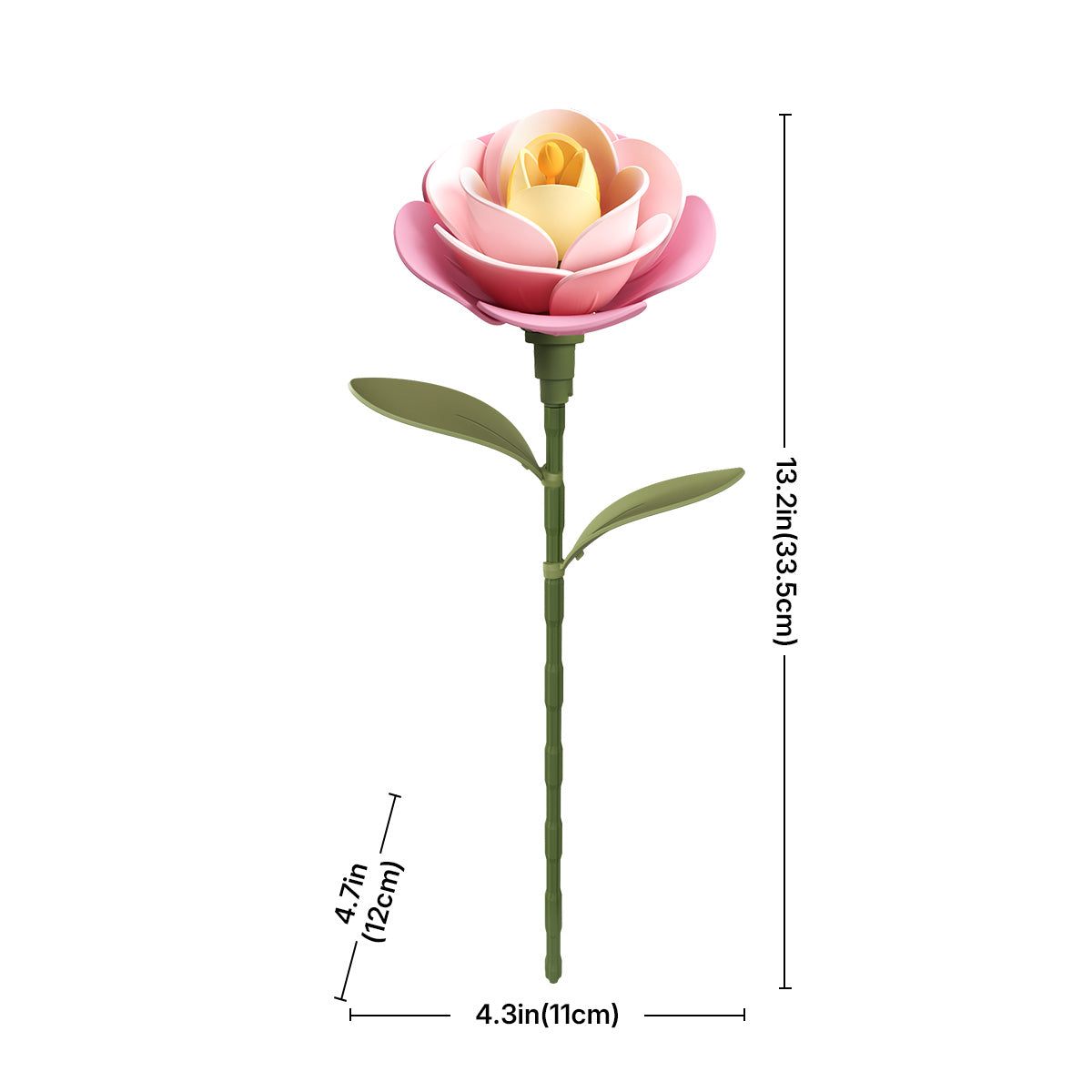 ROKR Floral Art Series Single Flower, 3D wooden single flower puzzle, assembled display (AD011)