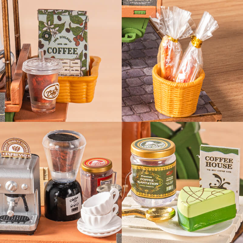 Barista-Ausrüstung und Zutaten