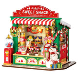Rolife Weihnachtssüßigkeitenständer DIY Miniaturhaus DS043