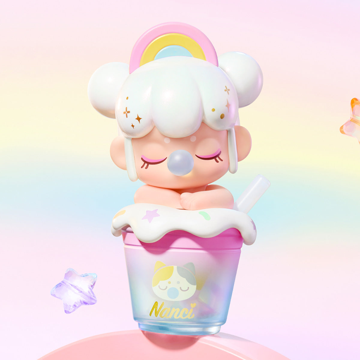 Rolife BabyNanci Milk Tea Series Surprise Figure Dolls NDXX collectible figure, detail of decorative elements and finish
