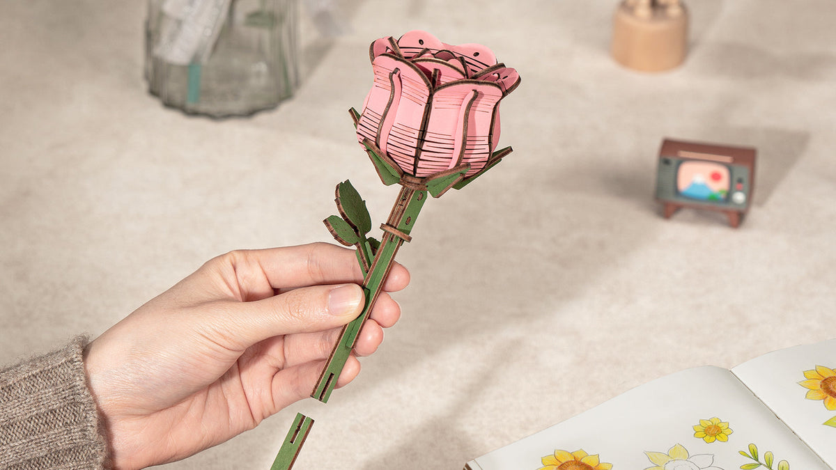 Freude am Blumenarrangieren