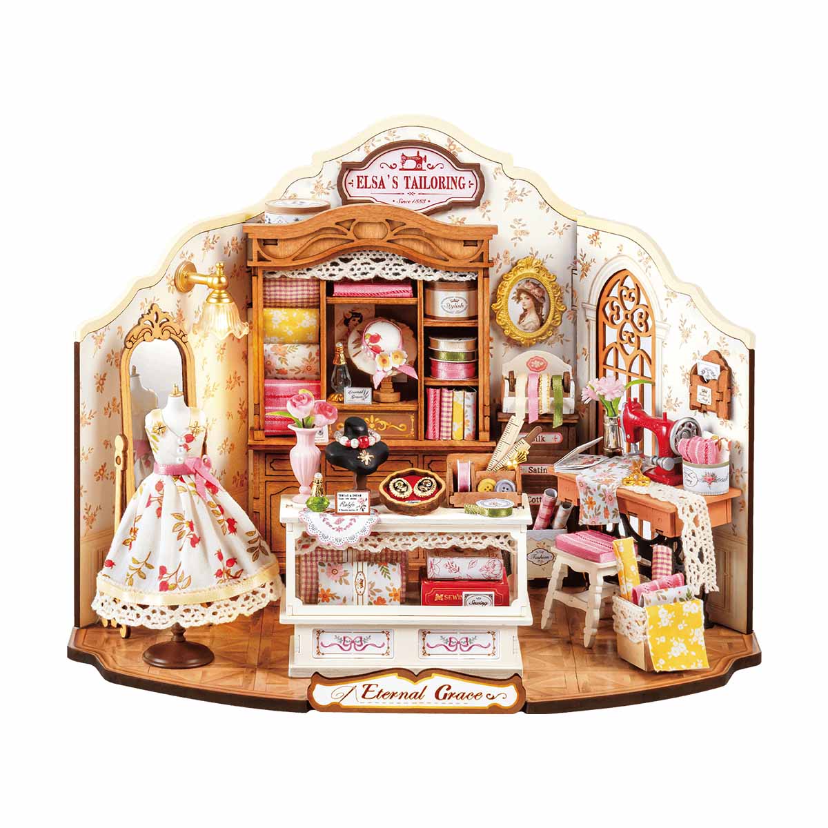 Rolife Elsa's Tailoring DIY Miniature House DG178 main product photo