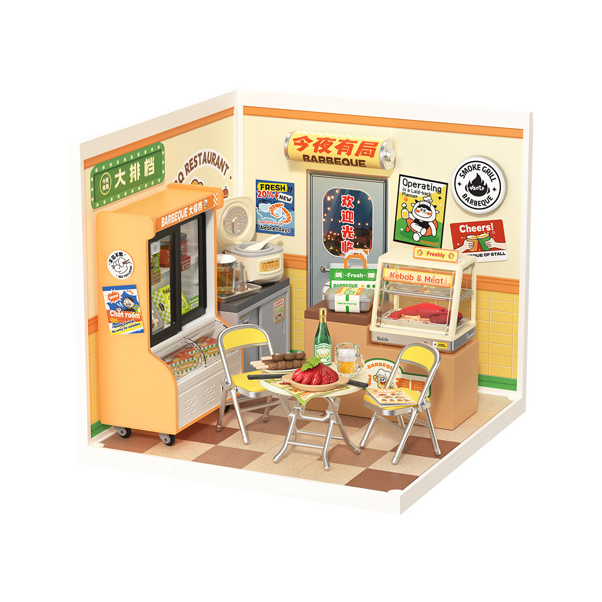 Rolife Super Creator Series, DIY miniature dollhouse kit, styled photo