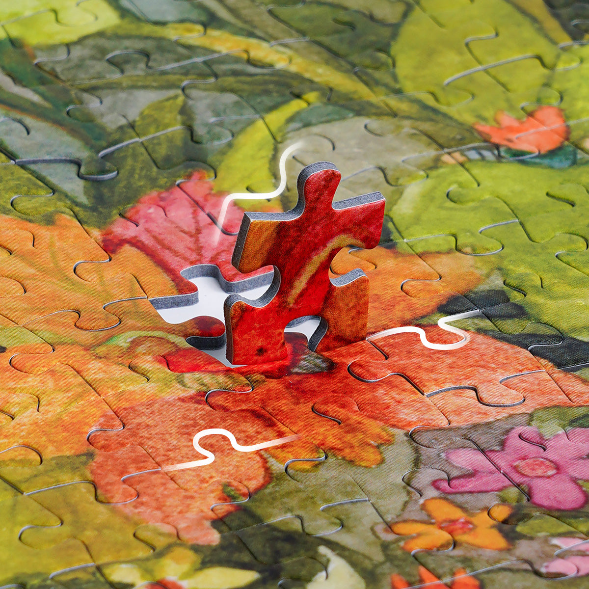 rowood jagsaw puzzle details with colorful design