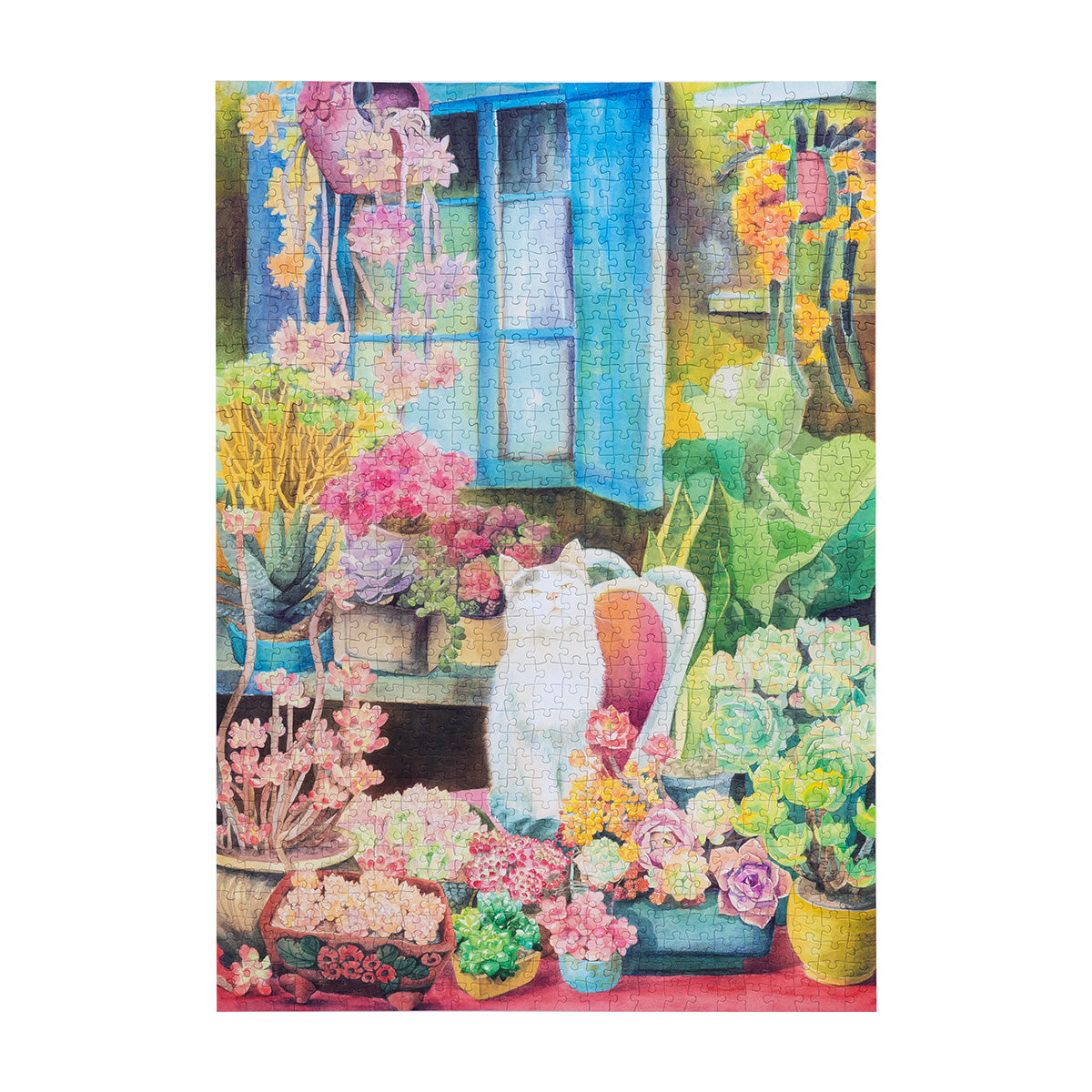 Rowood Cat's Plant Yard 1000 Piece Jigsaw Puzzle PT012 main product photo