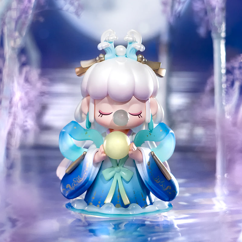 Rolife Nanci Chinese Poetry Surprise Figure Dolls ZKXX collectible figurine, completed model displayed on a shelf