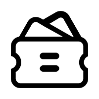 Robotime Online image placeholder icon, simple line art ticket graphic on a white background