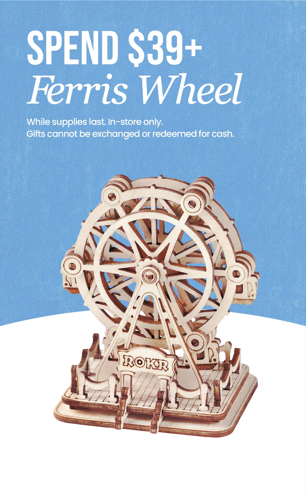 Rolife-Jubiläumsgeschenk im Store: Riesenrad