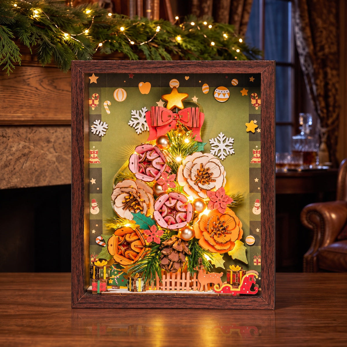 Everglow Christmas Tree: Hauptansicht des fertigen Modells, SKU TW05H